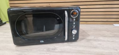 EGL RETRO 20 LITRE MICROWAVE - BLACK