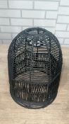 DOMED STRING BLACK PENDANT 30X26CM