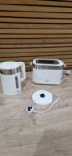 EGL VOGUE KETTLE AND 2 SLICE TOASTER-WHT