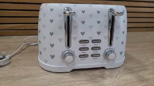 EGL HEARTS 4 SLICE TOASTER