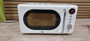 EGL RETRO 20 LITRE MICROWAVE - CREAM