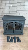 EGL GREY MIDI ELECTRIC STOVE FIRE