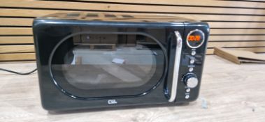EGL RETRO 20 LITRE MICROWAVE - BLACK
