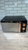 EGL VOGUE MIRRORED MICROWAVE-BLK & COPPR