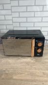 EGL VOGUE MIRRORED MICROWAVE-BLK & COPPR