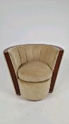 Bespoke Deco Tub Chair Made for Claridge's by David Linley