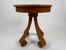 Blonde Walnut Cocktail Side Table