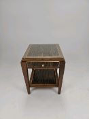 Bespoke Zebrawood Bedside Table by David Linley Made For Claridge's