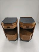 Art Deco Pair of Bedside Tables