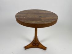 Bolero Walnut Pedestal Table