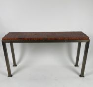 Leather Topped Console Table