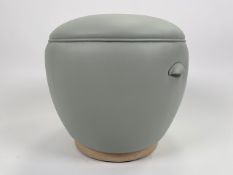 Leather Pouffe