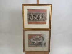 Set of Four Lithograph Roman Themed Prints