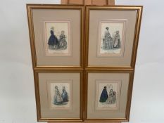Set of 4 Petit Courrier des Dames Prints