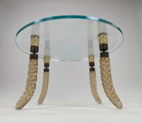 Diane Von Furstenburg Suite Prototype Glass Table