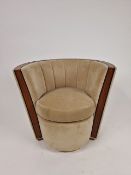 Bespoke Deco Tub Chair Made for Claridge's by David Linley