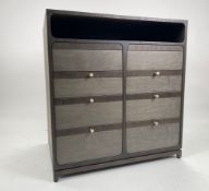 Bespoke Ben Whistler Leather Topped Storage Unit Made for Davies and Brook at Claridge's