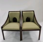 Set of 4 Mid-Century Walnut Dining Chair
