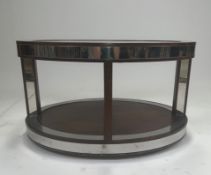 Modern Glass Oval Coffee Table
