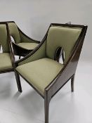 Set of 4 Mid-Century Walnut Dining Chair