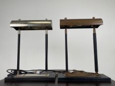 Pair of Best and Lloyd Leather Reading Lamps