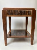 Bespoke Zebrawood Bedside Table by David Linley Made for Claridge's