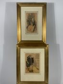 Set of 5 Charcoal Prints