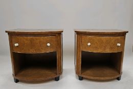 Art Deco Pair of Bedside Tables