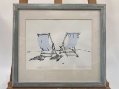 Original Art - Set of 3 Watercolour Beach Scenes