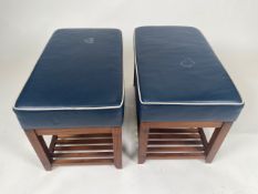 Bespoke Pair of David Linley Shoe Benches