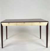 Art Deco Table with Three Drawers