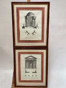 Trio of Classic Architectural Illustrations