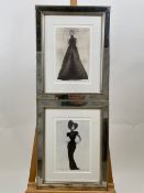 Series of Black and White Watercolour Portraits