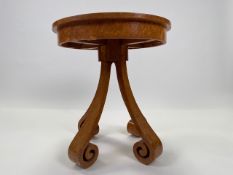 Blonde Walnut Cocktail Side Table