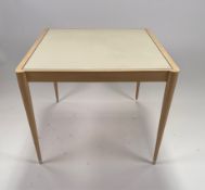 Modern Leather Topped Dining Table