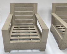 Pair of garden seats