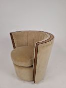 Bespoke Deco Tub Chairs Made for Claridges by David Linley