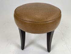 Faux-Snake Leather Stool