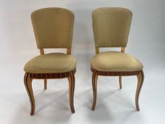 Pair of Espelette Honeycomb Dining Chairs
