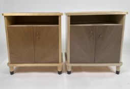 Pair of Art Deco - soft close bedroom bedside cabinets