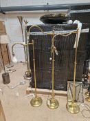 Brass Floor Lamp x3