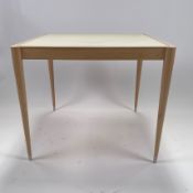 Modern Leather Topped Dining Table