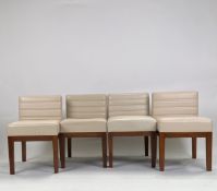 Bespoke David Linley Set of 4 Cream Bench Seats
