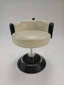 Ostrich Leather Stool Designed for The Berkeley Blue Bar