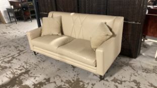 Two seater leather sofa