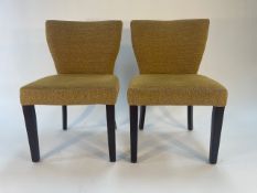 Pair of Fabric Dining Chairs