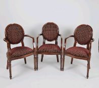 Trio of Regency Style Dining Chairs