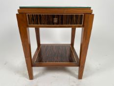 Bespoke David Linley Zebrawood Side Table Made for Claridges