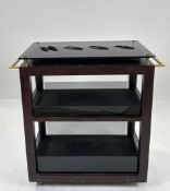 Two Tier Serving Trolley on Wheels