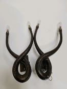Pair of Porta Romana Organic Loop Wall Lights